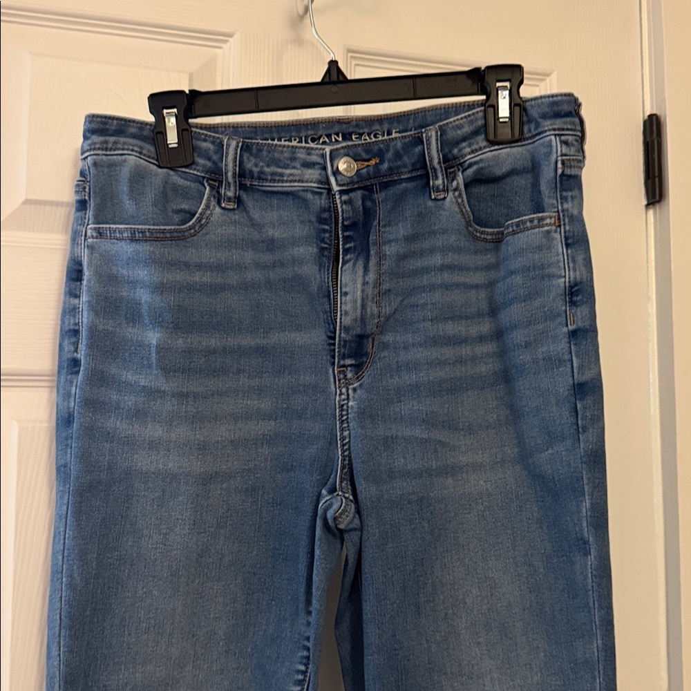 American Eagle Outfitters Women's Super High Rise Jegging in Blue Size 12 Long - Picture 9 of 11